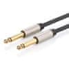 Ugreen Kabel za mono avdio TS jack 6,35 mm - jack 6,35 mm 3 m - siv