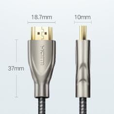 Ugreen Trpežni HDMI 2.0 4K 60Hz kabel v pletenem ovoju, 1 m, siv