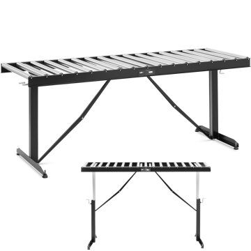 MSW Rolčni podajalnik z nastavljivo višino do 200 kg, 17 valjev 540 x 35 mm, 178 cm