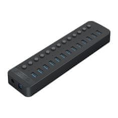 Orico Hub CT2U3-13AB s 13 priključki USB-A - črn