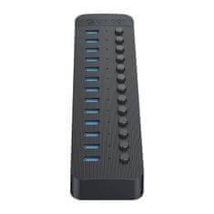 Orico Hub CT2U3-13AB s 13 priključki USB-A - črn