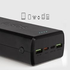 SBS Powerbank 30000 mAh USB-C USB-A - črn