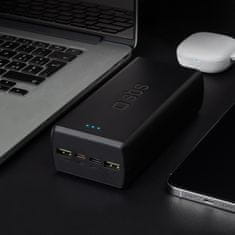 SBS Powerbank 30000 mAh USB-C USB-A - črn