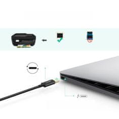 Ugreen Kabel za tiskalnik USB-C - USB-B 480 Mb/s 2 m črn