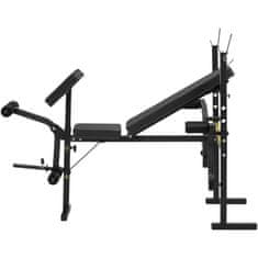 Gymrex Trening bench for barbells with adjustable prayer pad, adjustable up to 100 kg