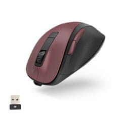 Hama Brezžična miška MW-500 V2 z akumulatorjem - bordo