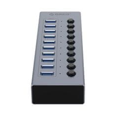 Orico BT2U3-10AB hub z 10 stikami USB-A - siv
