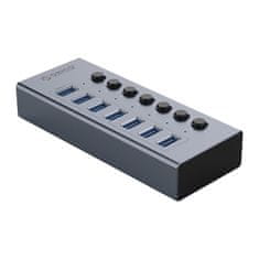 Orico BT2U3-7AB hub z 7 stikami USB-A - siv
