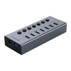 Orico BT2U3-7AB hub z 7 stikami USB-A - siv