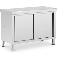 Royal Catering Delovna miza s prehodno omarico STAL 120 x 60 cm
