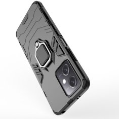 HURTEL Armored case cover for Xiaomi Redmi Note 12 5G / Poco X5 5G magnetic holder Ring Armor black