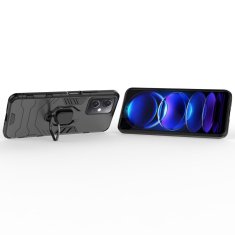 HURTEL Armored case cover for Xiaomi Redmi Note 12 5G / Poco X5 5G magnetic holder Ring Armor black