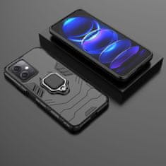 HURTEL Armored case cover for Xiaomi Redmi Note 12 5G / Poco X5 5G magnetic holder Ring Armor black