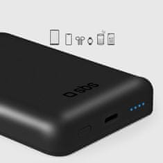 SBS Brezžični powerbank 5000 mAh USB-C MagSafe - črn