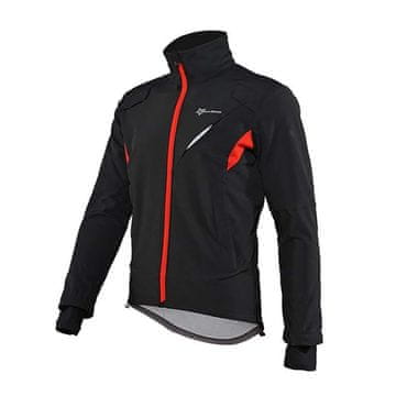 ROCKBROS Vetrovka športna kolesarska jakna do -10 °C, velikost L – črna