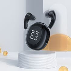 AceFast Brezžične slušalke T9 Bluetooth 5.3 v ušesih USB-C črne