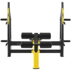 Gymrex Klopa za trening z naklonom za iztegovanje z glavo navzdol, črno-rumena