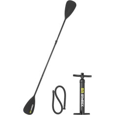 Gymrex Napihljiva deska za SUP z dvema komorama in dodatki 105 kg - svetlo modra