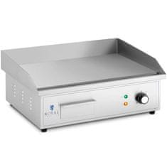 Royal Catering Električni žar z gladko ploščo za peko 530 x 350 mm 3000 W