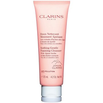 Clarins Pomirjujoče nežno peneče čistilno sredstvo za zelo suho do občutljivo kožo 125 ml