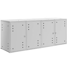 Uniprodo Zaščitna obloga za smetnjak z ventilacijo 4 x 240 l