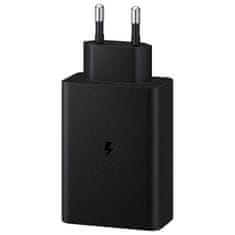 Samsung Mrežni polnilnik 2x USB-C in 1x USB PPS PD 65W QC 3.0 AFC FCP črn