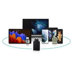 Samsung Mrežni polnilnik 2x USB-C in 1x USB PPS PD 65W QC 3.0 AFC FCP črn