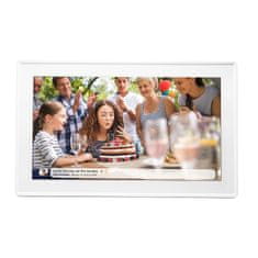 Denver Digitalni okvir 15,6'' 16 GB microSD WiFi zvočnik MPEG4 Frameo PFF-1515W - bel