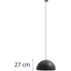 Uniprodo Moderna lampa wisząca 1 punktowa w kształcie kopuły - czarno złota