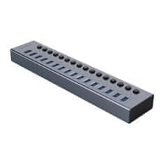 Orico BT2U3-16AB hub z 16 stikami USB-A - siv