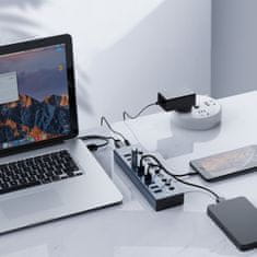Orico BT2U3-16AB hub z 16 stikami USB-A - siv