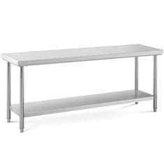 Royal Catering Delovni pult za gostinstvo s polico STAL 200 x 60 cm