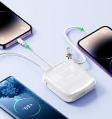 Joyroom Powerbank 10000mAh Jelly Series 22,5W kabel za iPhone Lightning bel