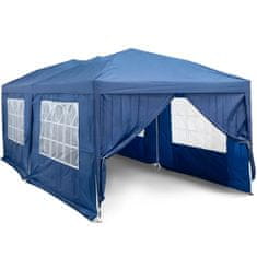 Uniprodo Vrtni paviljon s stenami, vodoodporen, 3 x 6 m