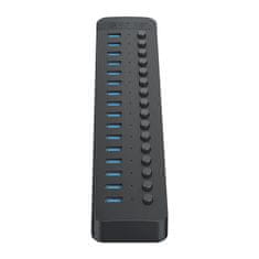 Orico Hub CT2U3-16AB s 16 stikami USB-A - črn