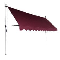 Aga Teleskopska tenda 350x120 cm Vinsko rdeča