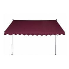Aga Teleskopska tenda 350x120 cm Vinsko rdeča