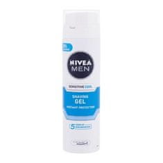 Nivea Men Sensitive Cooling gel za britje brez alkohola 200 ml za moške