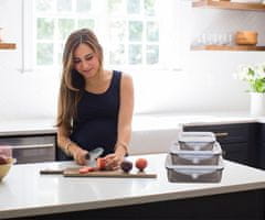 Alpina komplet posod za shranjevanje živil, plastika, 3 posode