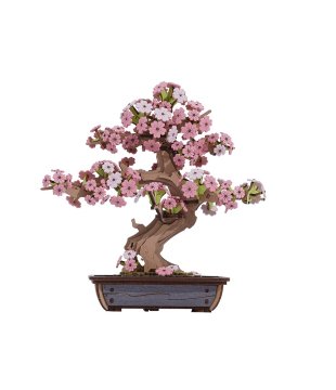 Robotime 3D lesena sestavljanka: Sakura Bonsai