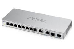 Zyxel XGS1010-12 v2, 12-portno gigabitno stikalo brez upravljanja z 8-portnim 1G + 2-portnim 2,5G + 2-portnim SFP+