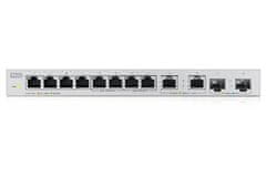 Zyxel XGS1010-12 v2, 12-portno gigabitno stikalo brez upravljanja z 8-portnim 1G + 2-portnim 2,5G + 2-portnim SFP+
