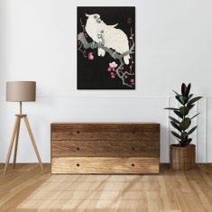 Zakito Posters Plakat 50x70 cm Dva kakaduta, Koson Japonski Vintage za dnevno sobo