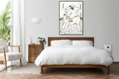 Zakito Posters Plakat 42x59,4 cm Sumo borca, Hokusai Japonski Vintage za dnevno sobo