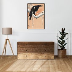 Zakito Posters Plakat 61x91,5 cm Vrana na zasneženi veji, Koson Japonski Vintage za dnevno sobo