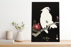 Zakito Posters Plakat 40x60 cm Kakadut in granatno jabolko 2, Koson Vintage za dnevno sobo