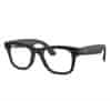 Ray-Ban - Wayfarer Standard - Sijajna črna, prozorne leče