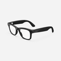 Ray-Ban - Wayfarer Standard - Sijajna črna, prozorne leče