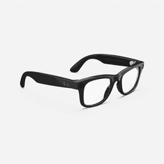 Ray-Ban - Wayfarer Standard - Sijajna črna, prozorne leče