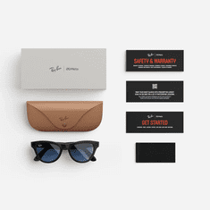 Ray-Ban Meta – Skyler pametna očala – Barva: Sijajna črna / Transitions modra Cerulean